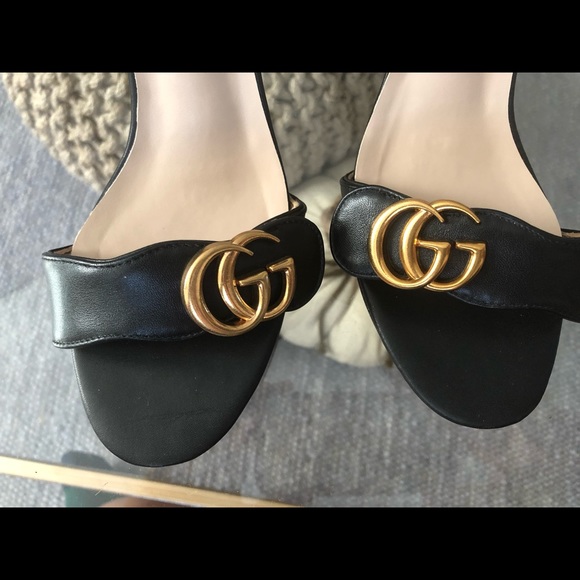 Gucci Leather mid-heel sandal size 39 - Picture 6 of 7